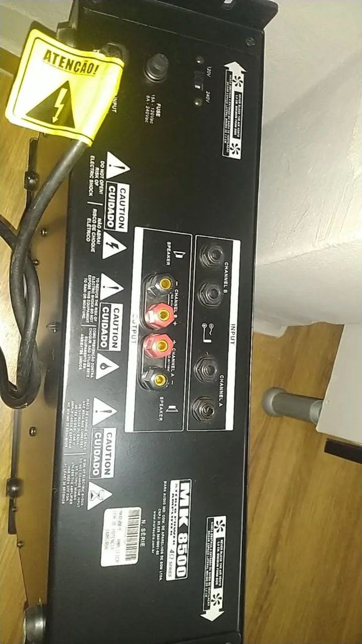 Potência profissional mark áudio 8500 - Foto 3