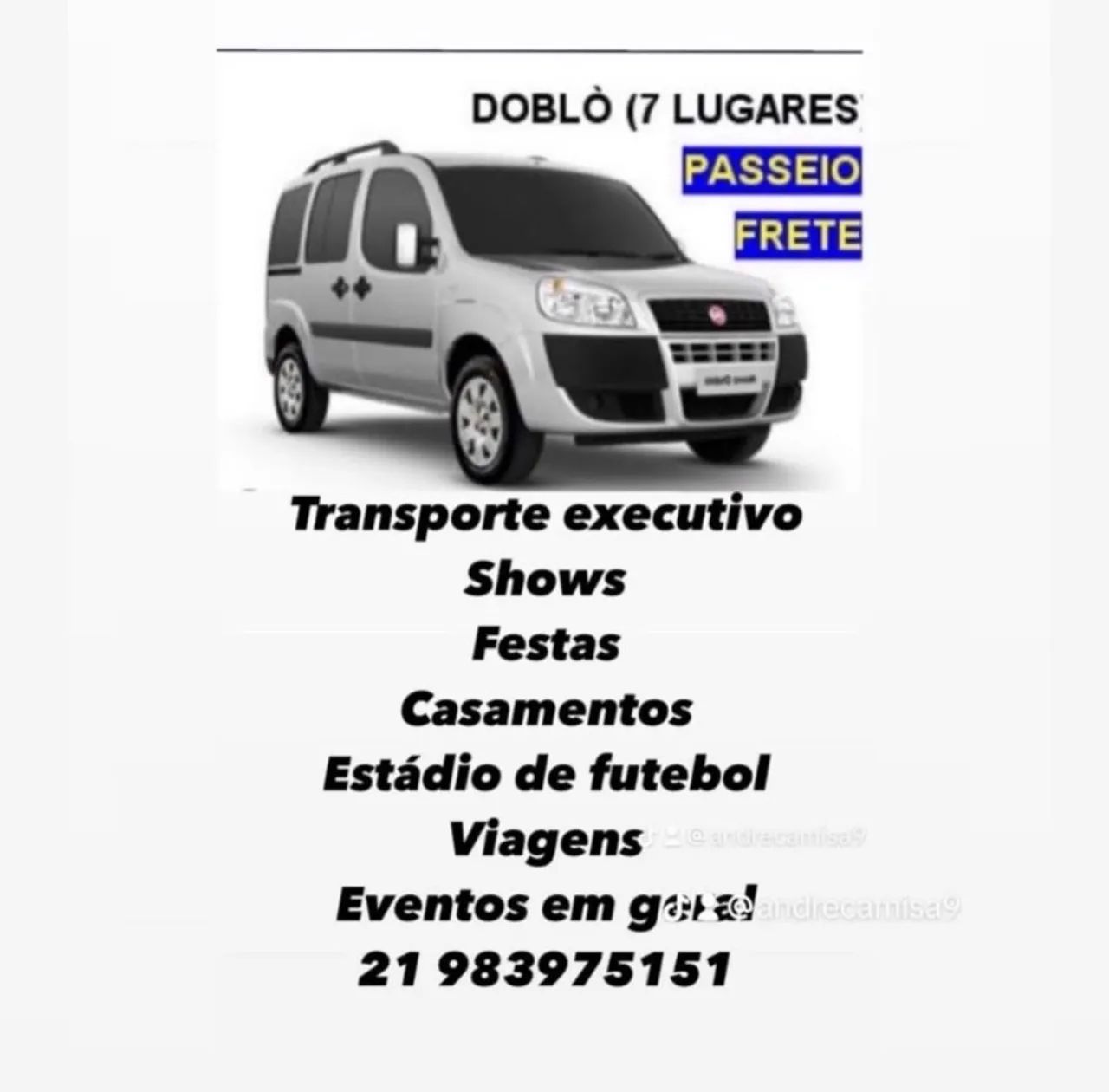 Executivo Transporte de Doblo 7 lugares  - Foto 5