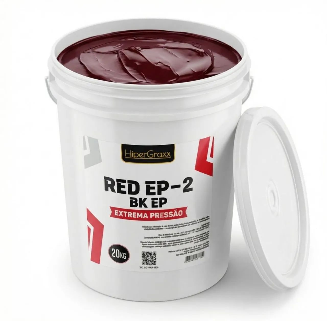 Graxa Lubrificante de Extrema Pressão HiperGraxx RED EP-2 - Balde 20kg - Foto 4