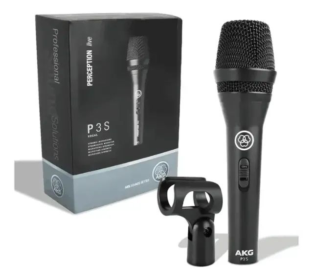 Microfone Dinâmico Akg P3s Perception P3 S P 3s Voz E Violão .