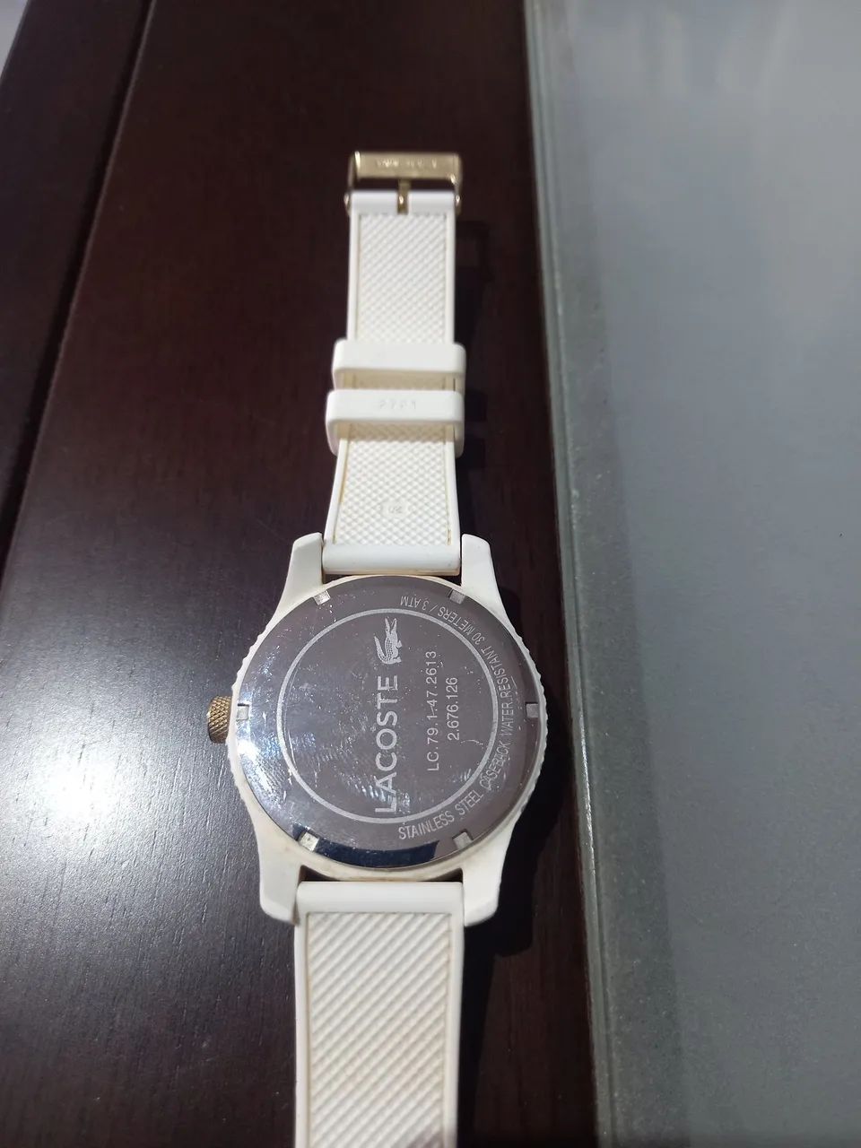 Relógio Lacoste Branco/Dourado ORIGINAL  - Foto 2