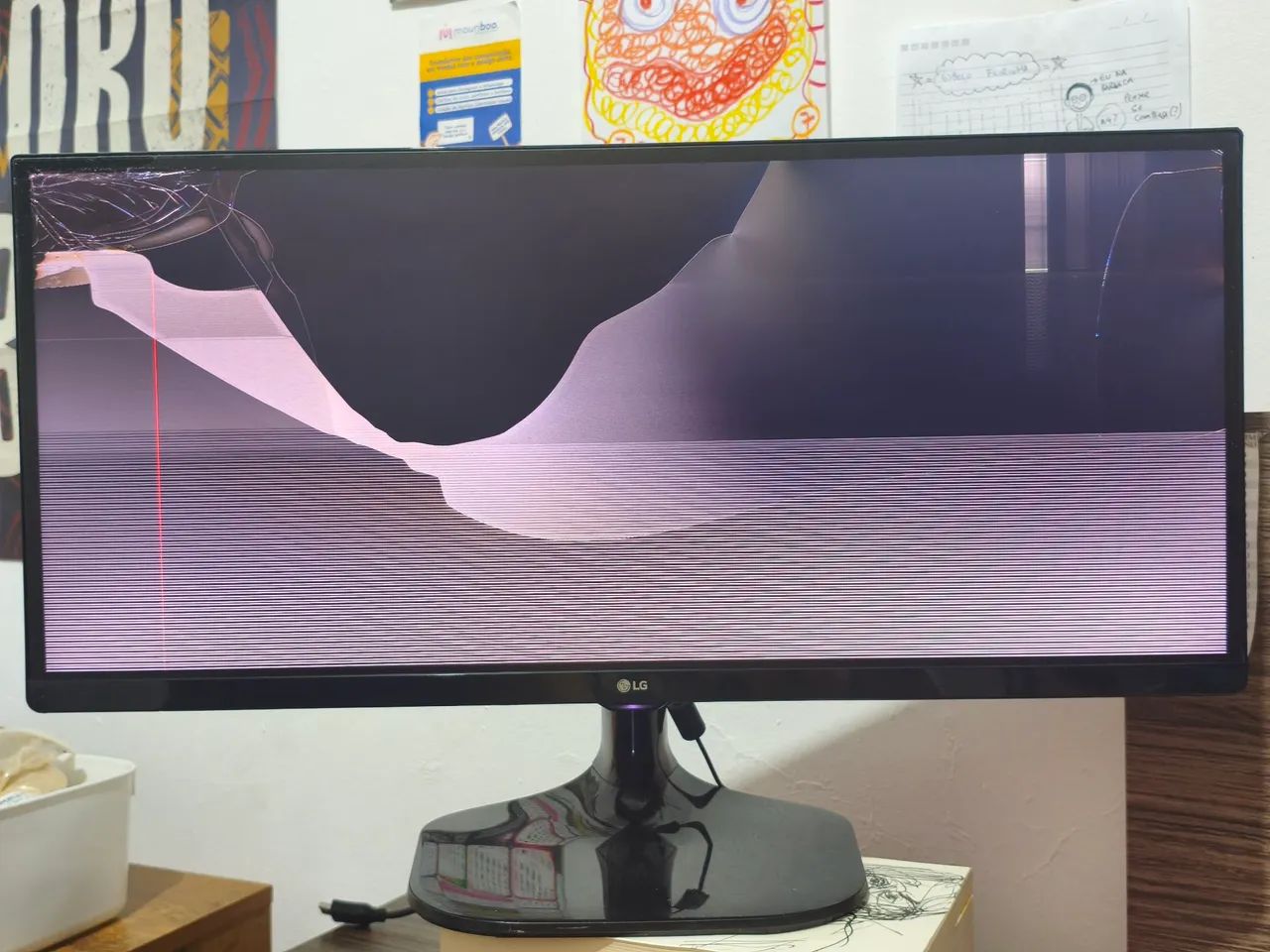 Monitor Ultra Wide  LG 25UM58 - P (TELA QUEBRADA) 