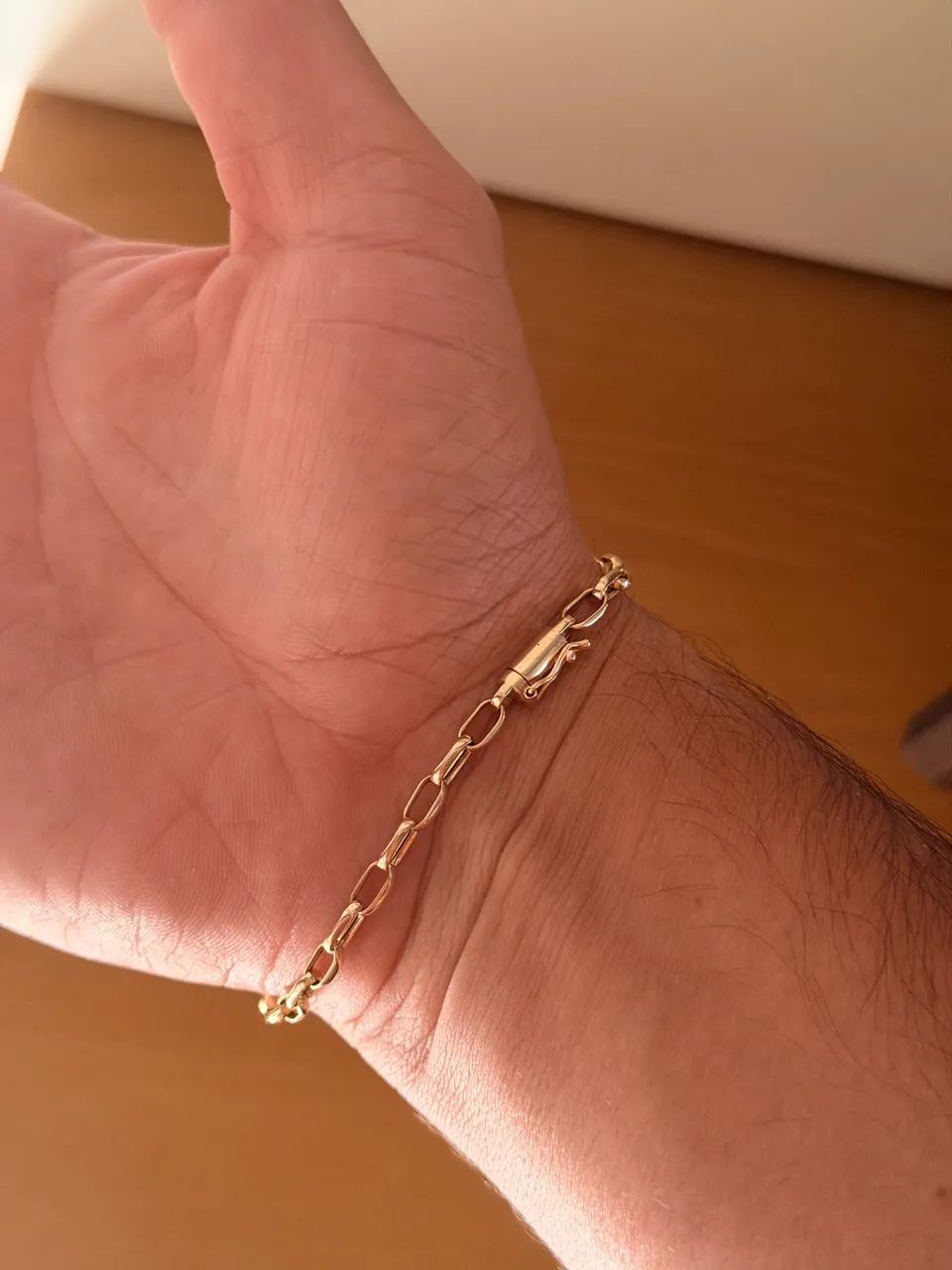 Pulseira cadeado em ouro 18K - Foto 2