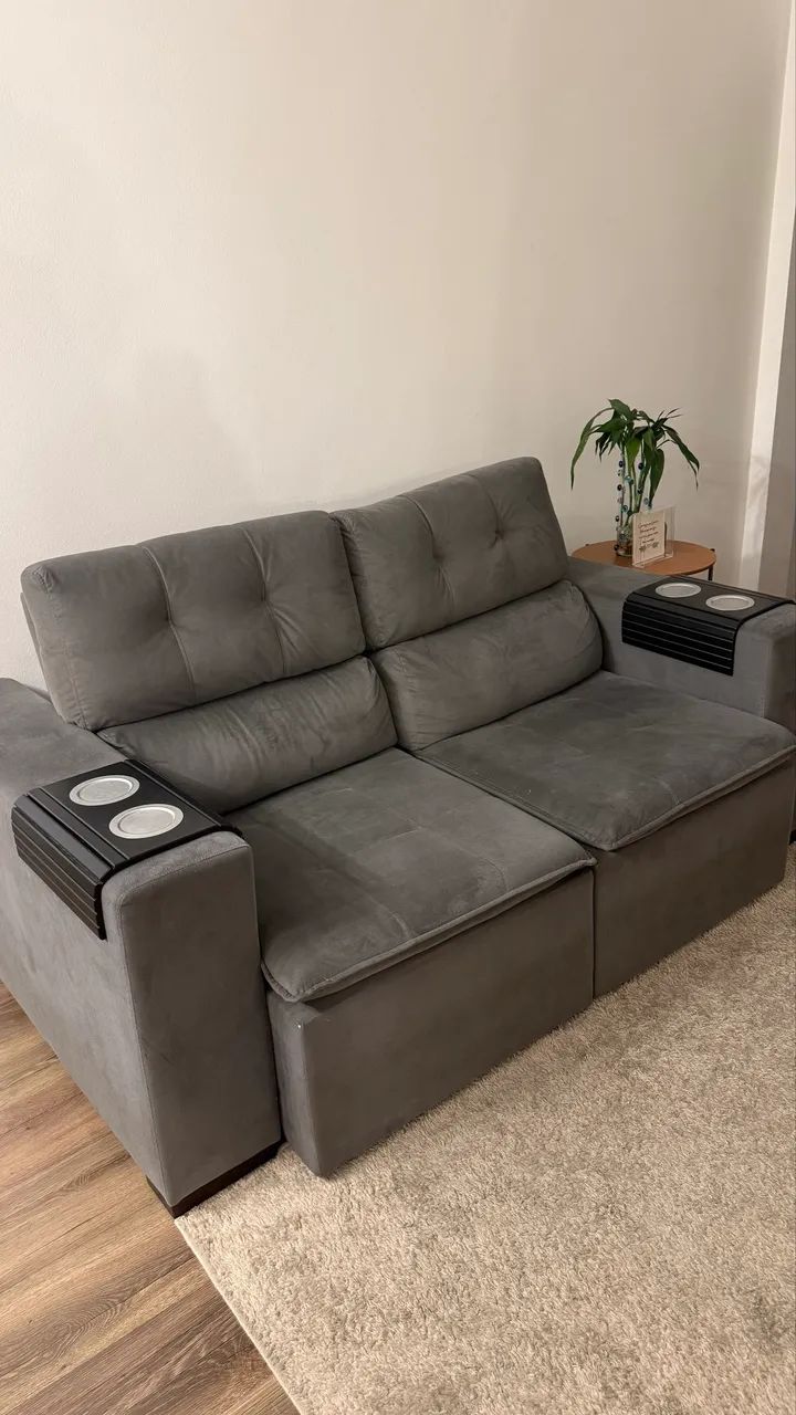 Sofá retratil dois lugares tok stok - Foto 3