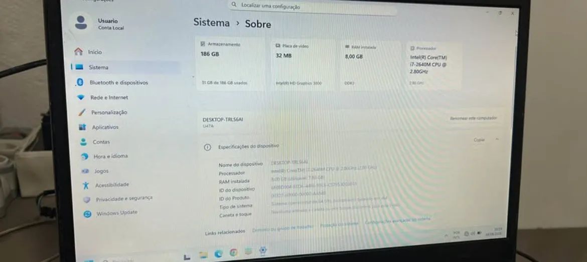 NOTEBOOK ASUS i7 - 2 geração pronto para uso  - Foto 3