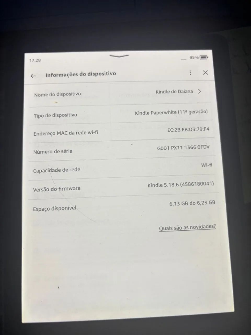 Kindle Paperwhite 11ª Geração, 8GB, Wifi