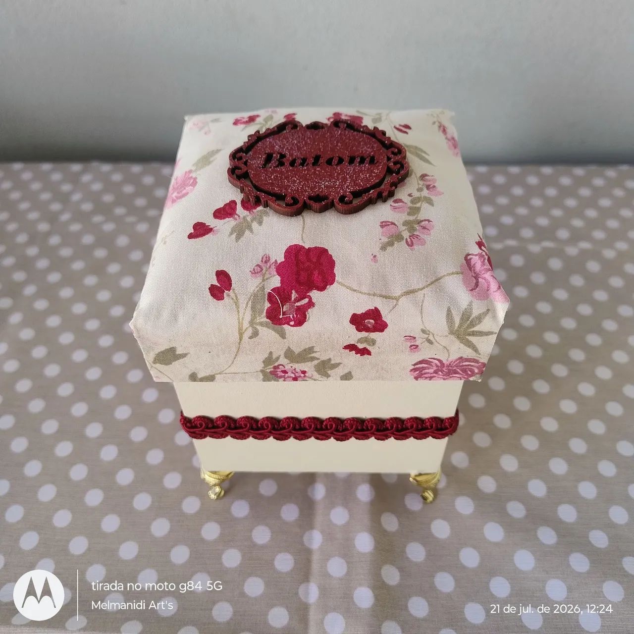 Porta Batons Floral 