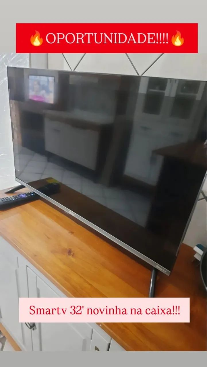 Oportunidade!!! Smartv 32' na caixa