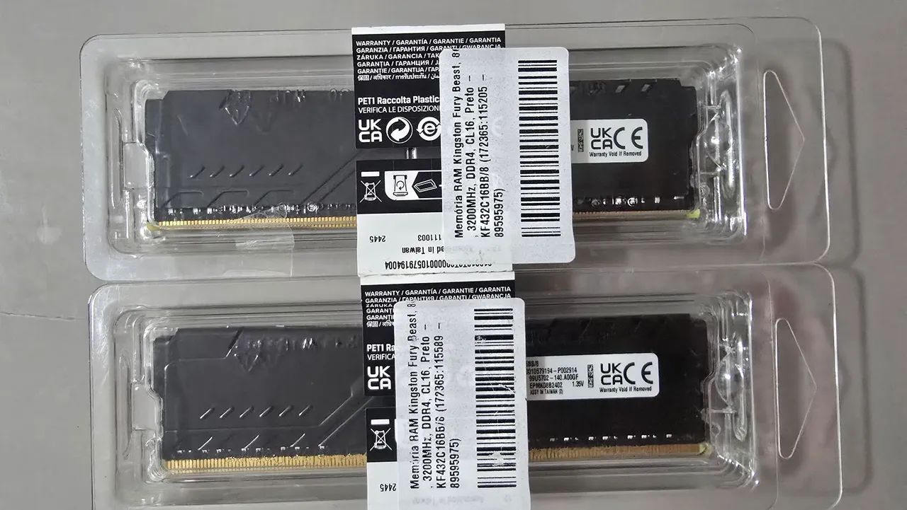 MEMÓRIA RAM KINGSTON FURY 2X8GB 3200MHZ - Foto 2