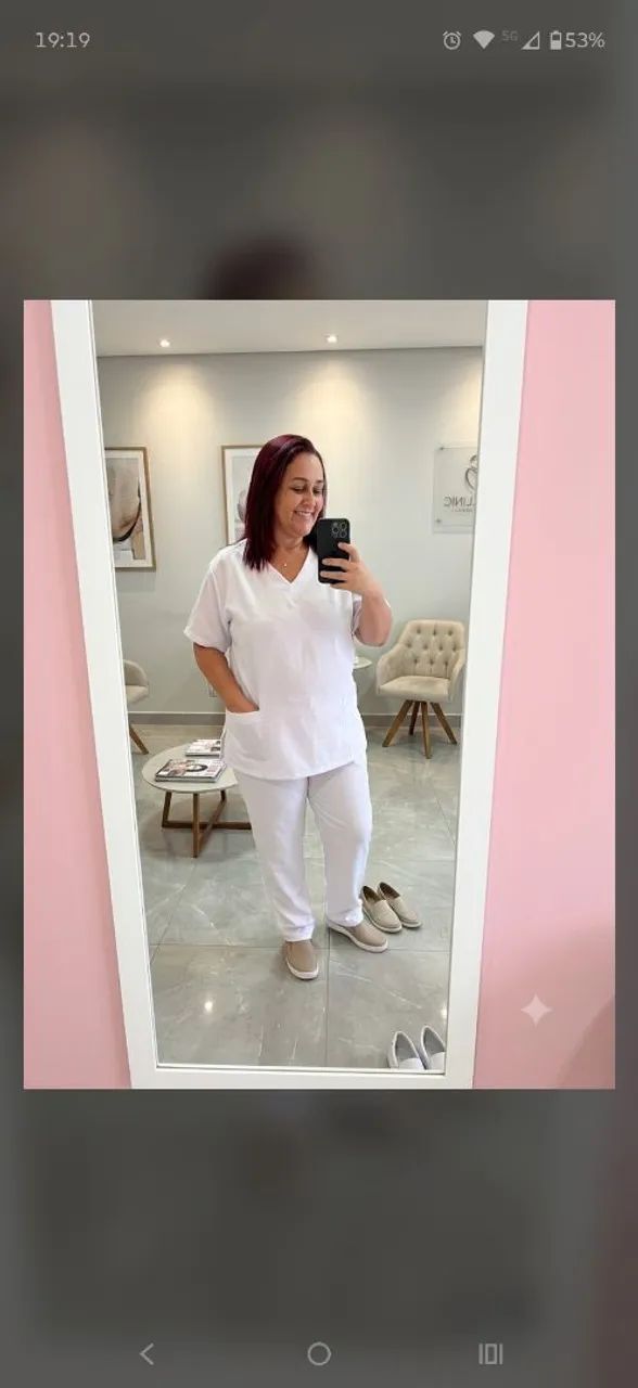 Pijama hospitalar em gabardine - Foto 2