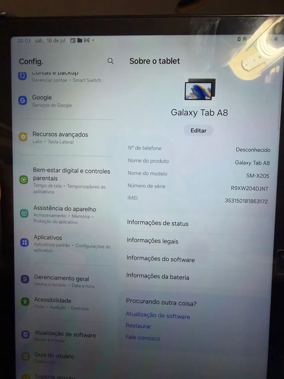 Samsung Tab A8 4g