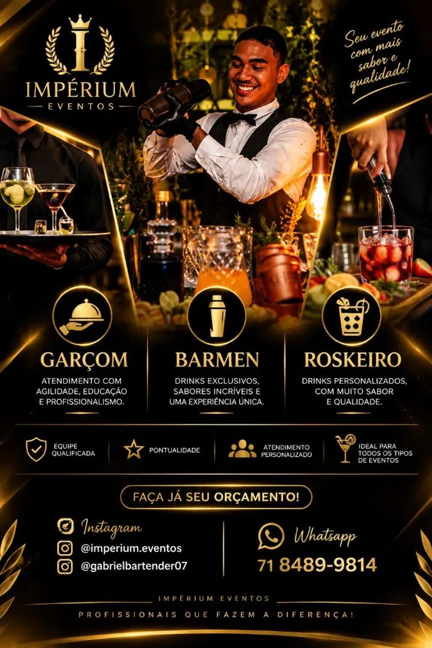 Profissionais para eventos 