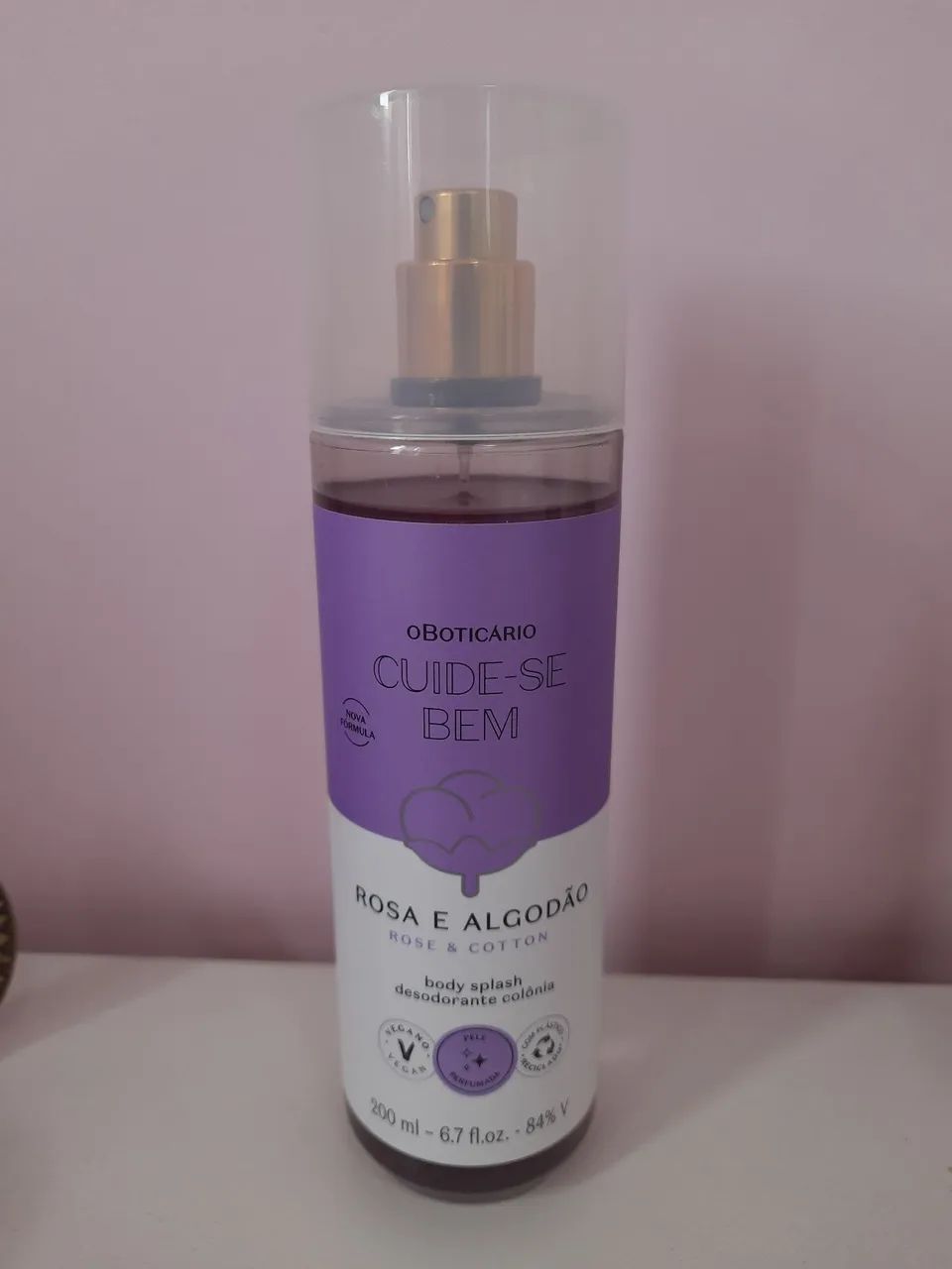 Kit Presente Oboticário Rosa e Algodão | Body Splash e Creme - Foto 3