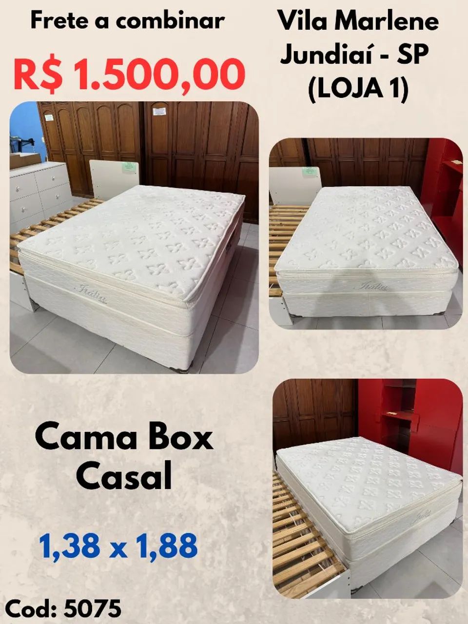 Cama Box Casal