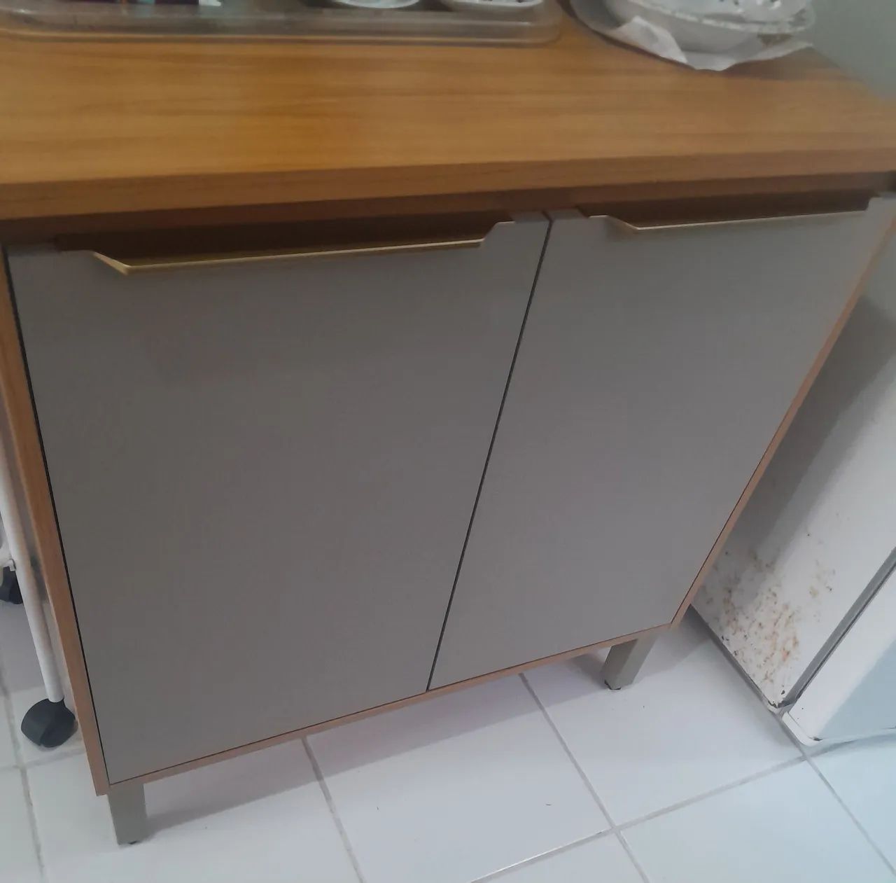 BALCÃO AMADEIRADO OFF_WHITE  - Foto 3
