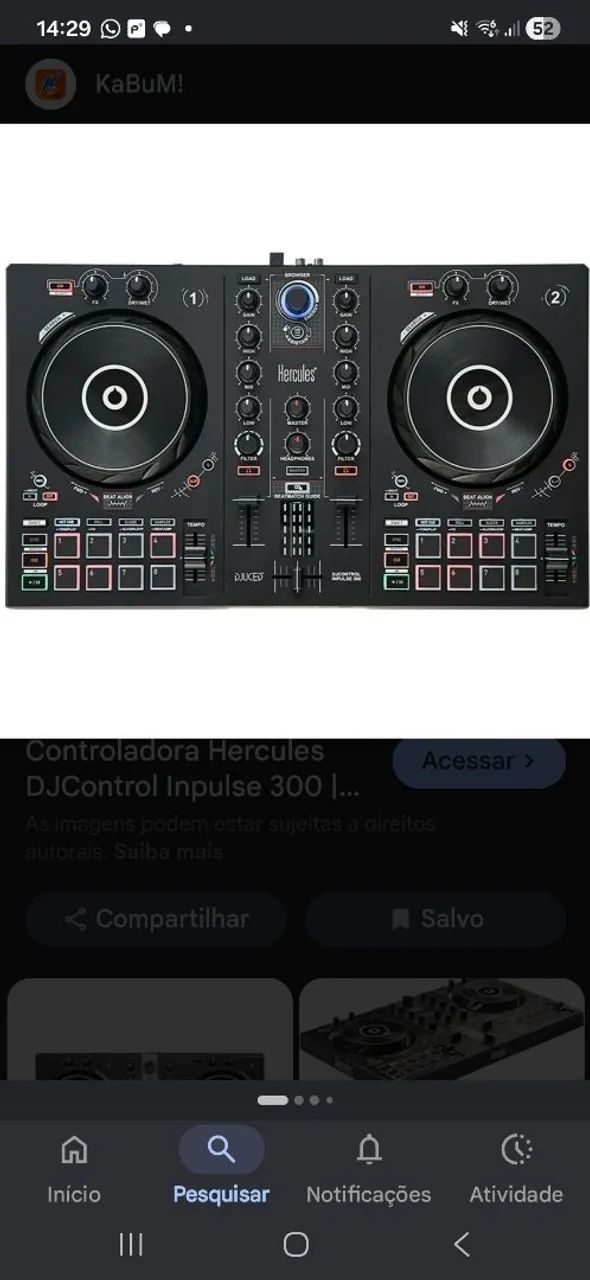 Controladora dj hercules
