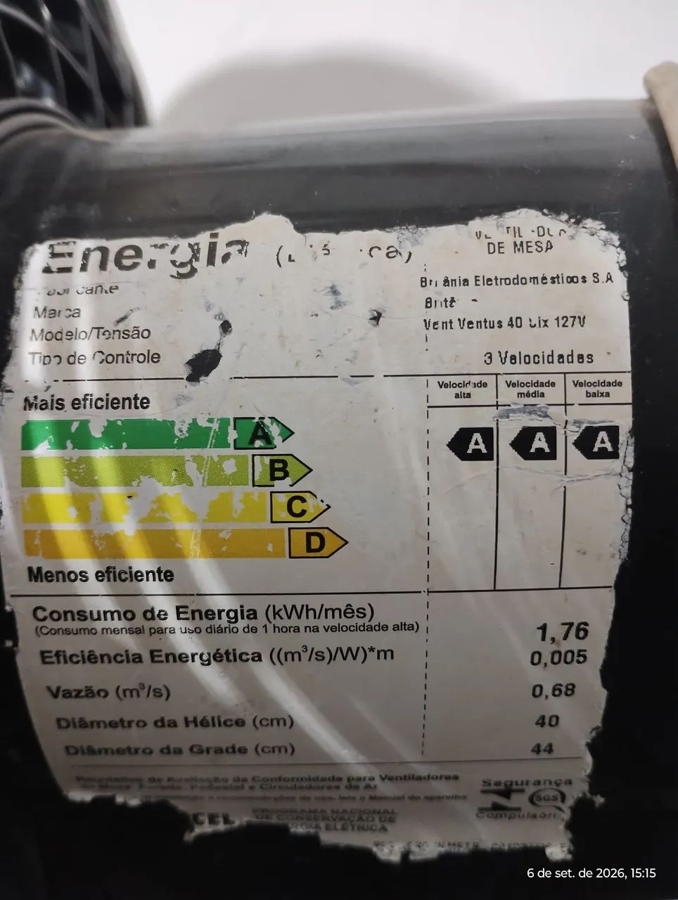 Ventilador Britânia turbo - Foto 4