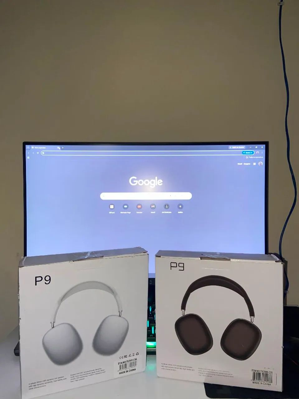 Fone Headset P9 (Branco) - Foto 2