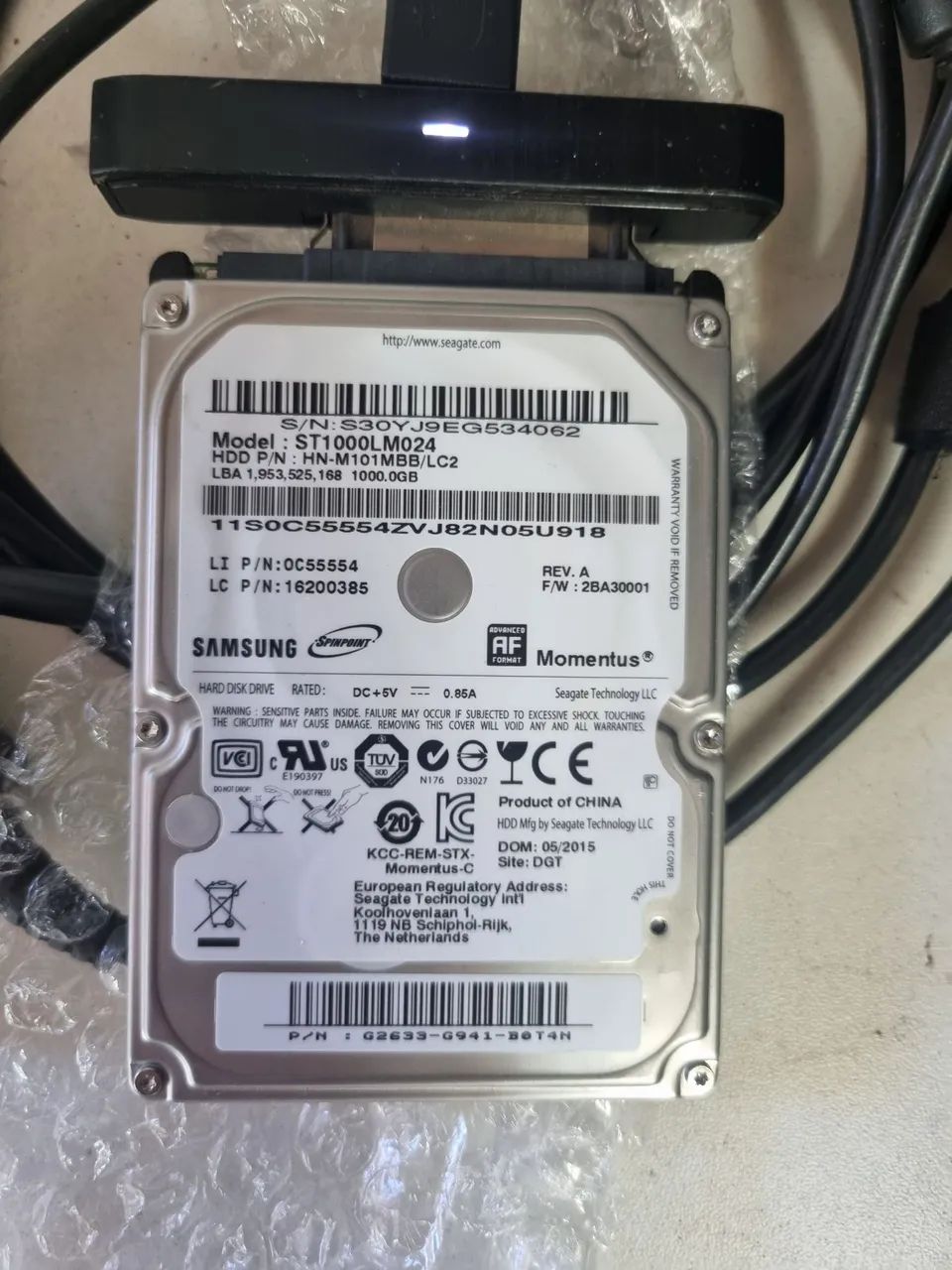 HD 1Tb 2.5 polegadas 