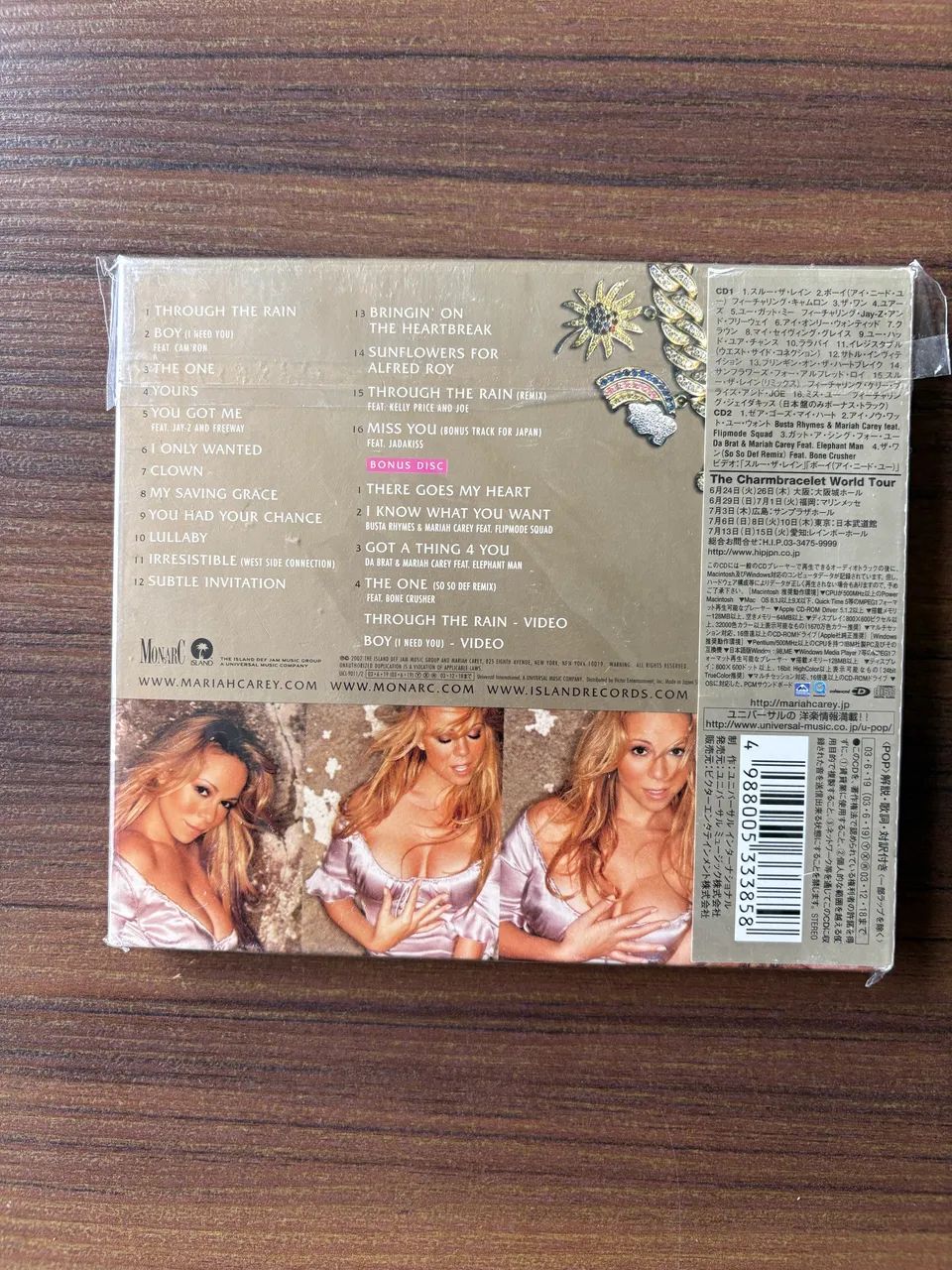 CD duplo Mariah Carey Charmbracelet Japonês com obi - CDs, DVDs