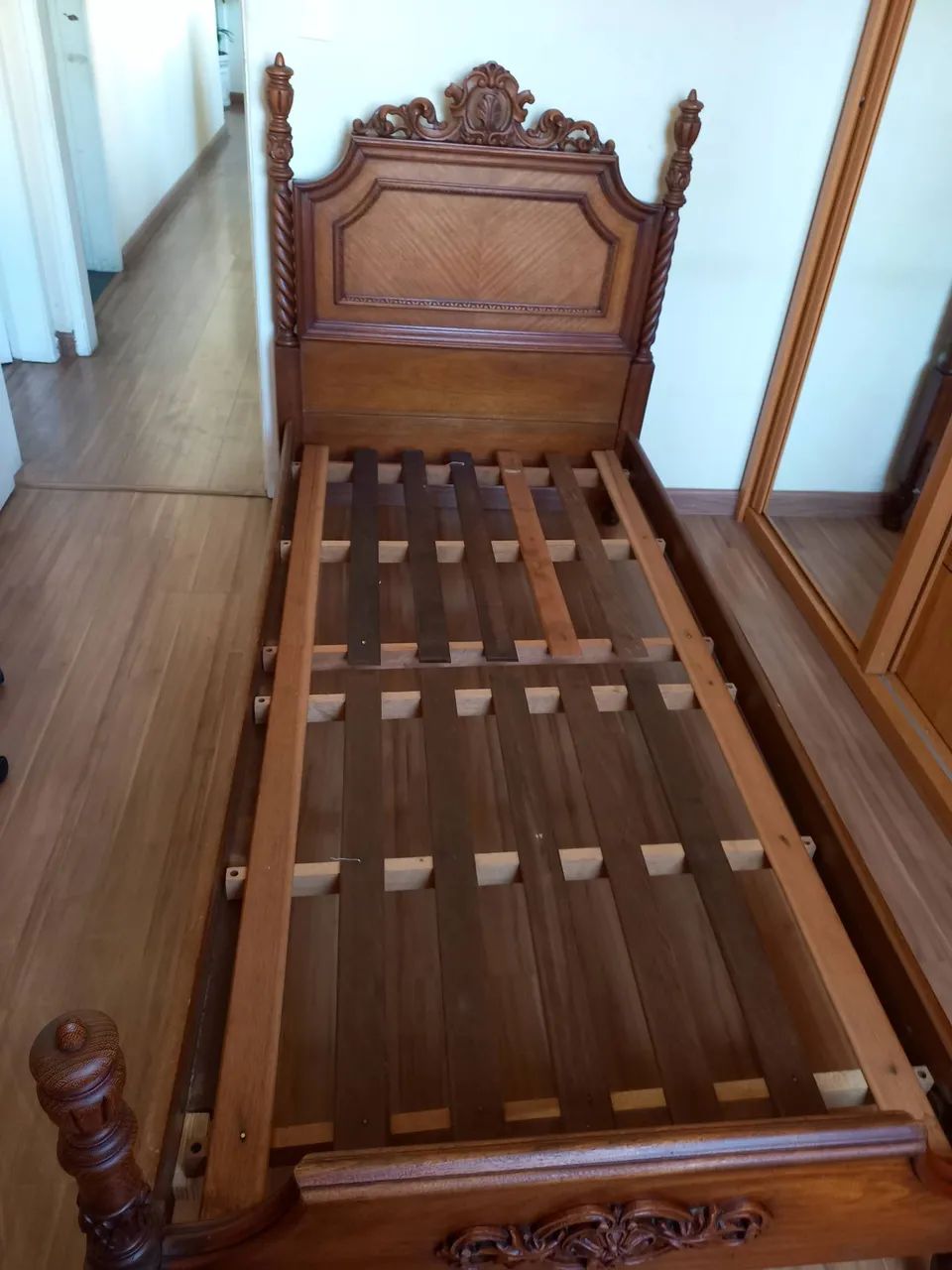 Cama cerejeira maciça solteiro - Foto 5
