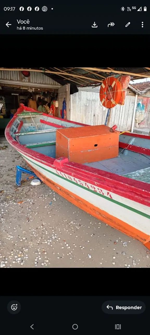 Barco ,bote de madeira  - Foto 5