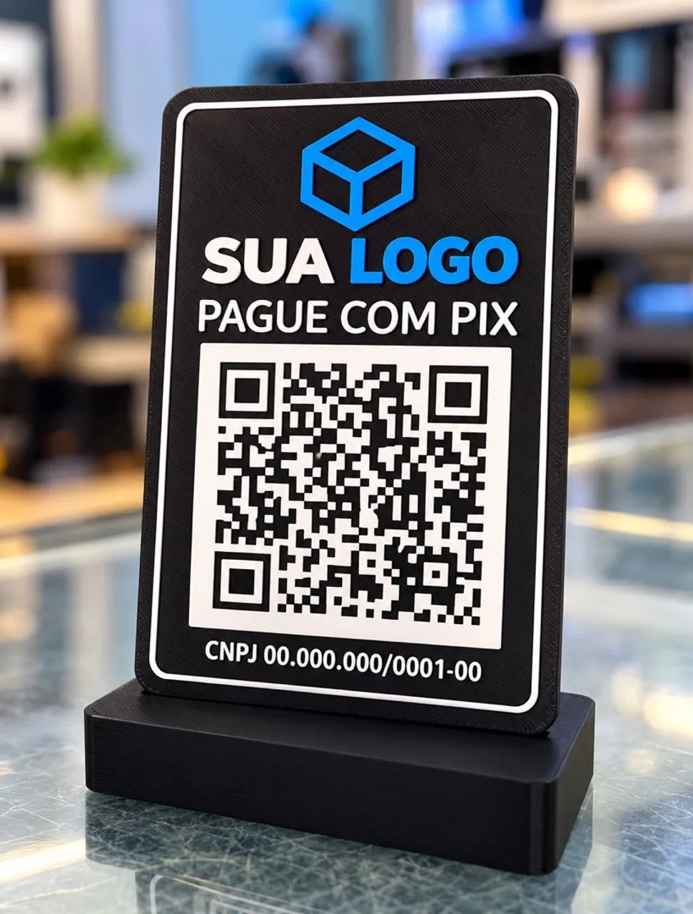 ? PLAQUINHA PIX PERSONALIZADA COM SUA LOGO! ?