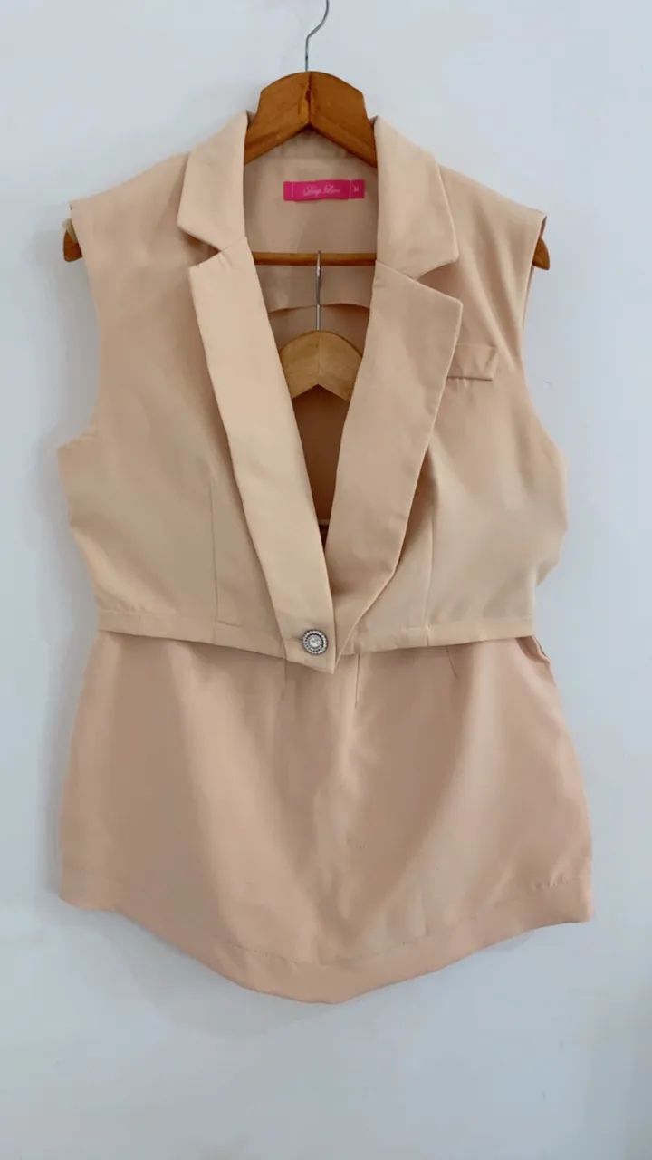 Conjunto  shorts saia e cropped  tam M  - Foto 2