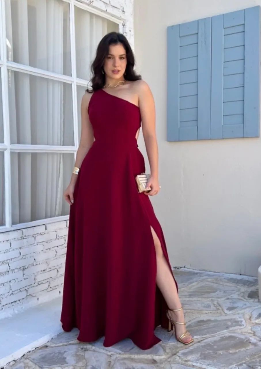 Vestido Longo Ombro Só