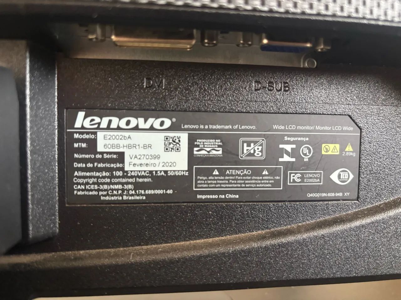 Monitor Lenovo E2002bA - Foto 3