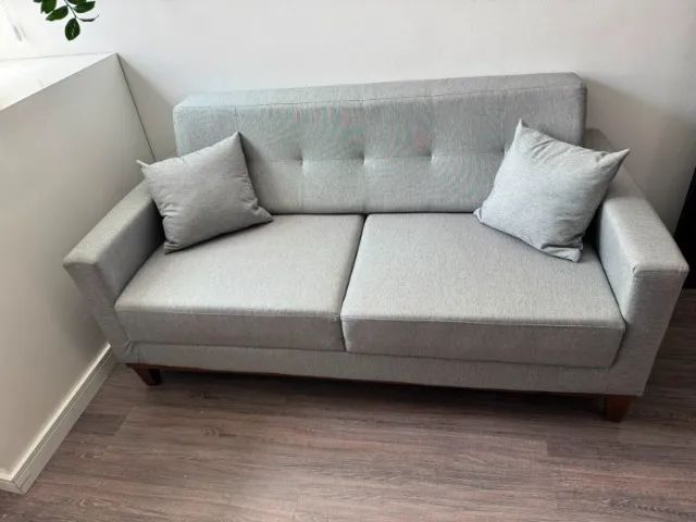 Sofá cinza dois lugares - Foto 3