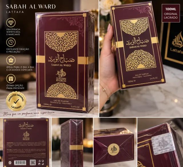 Perfume Árabe Sabah Al Ward 100ml - Original e Lacrado - Foto 5