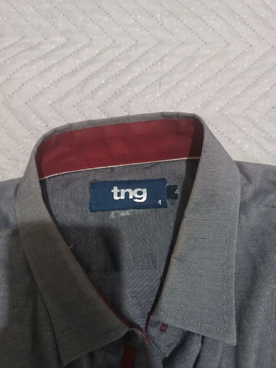 Camisa social TNG cinza Tam. 4 - Foto 3