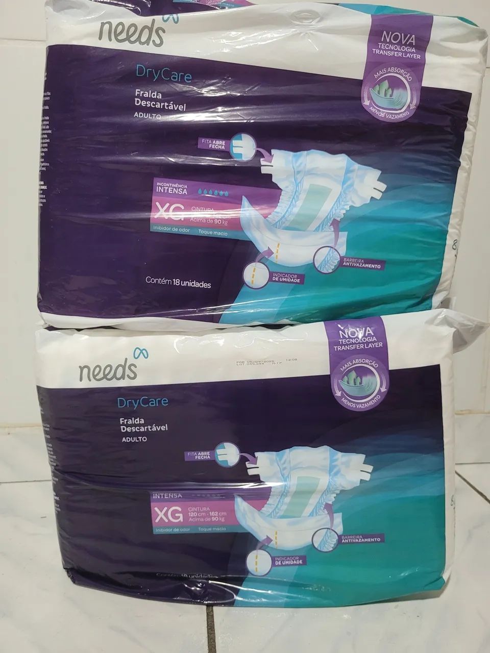 2 Fraldas geriátrica XG