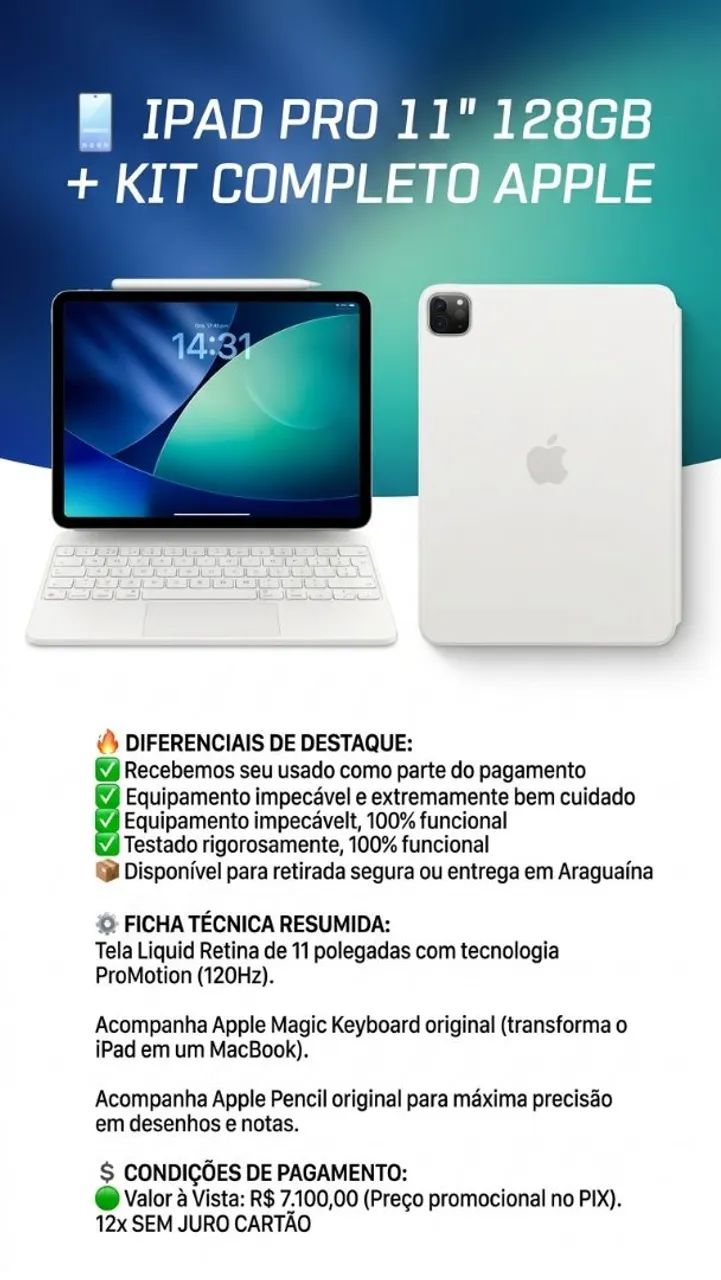 KIT iPad 11 Pro 3º Geração 