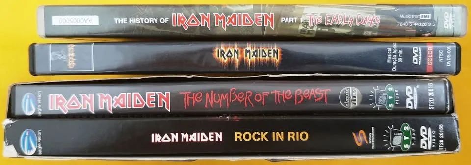 Iron Maiden - Lote com 3 dvds(tem Duplo)  - Foto 3