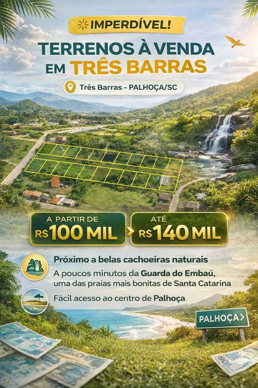TERRENOS E CASA PALHOÇA SANTA CATARINA 