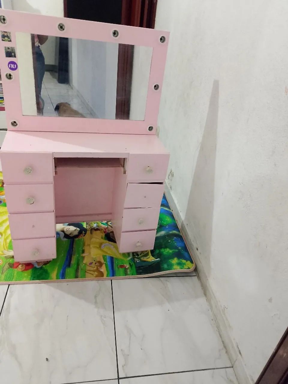 Penteadeira infantil Rosa bebê pra retirar  - Foto 5