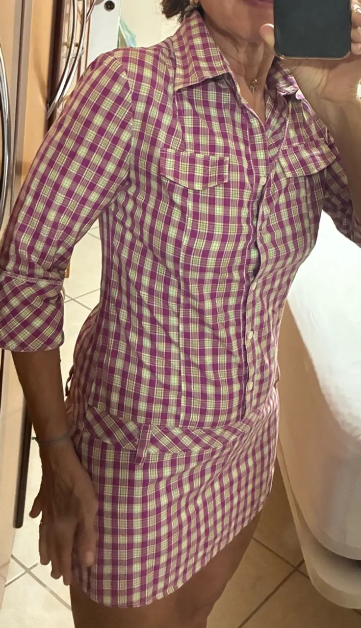 Chemise quadriculada P - Foto 4