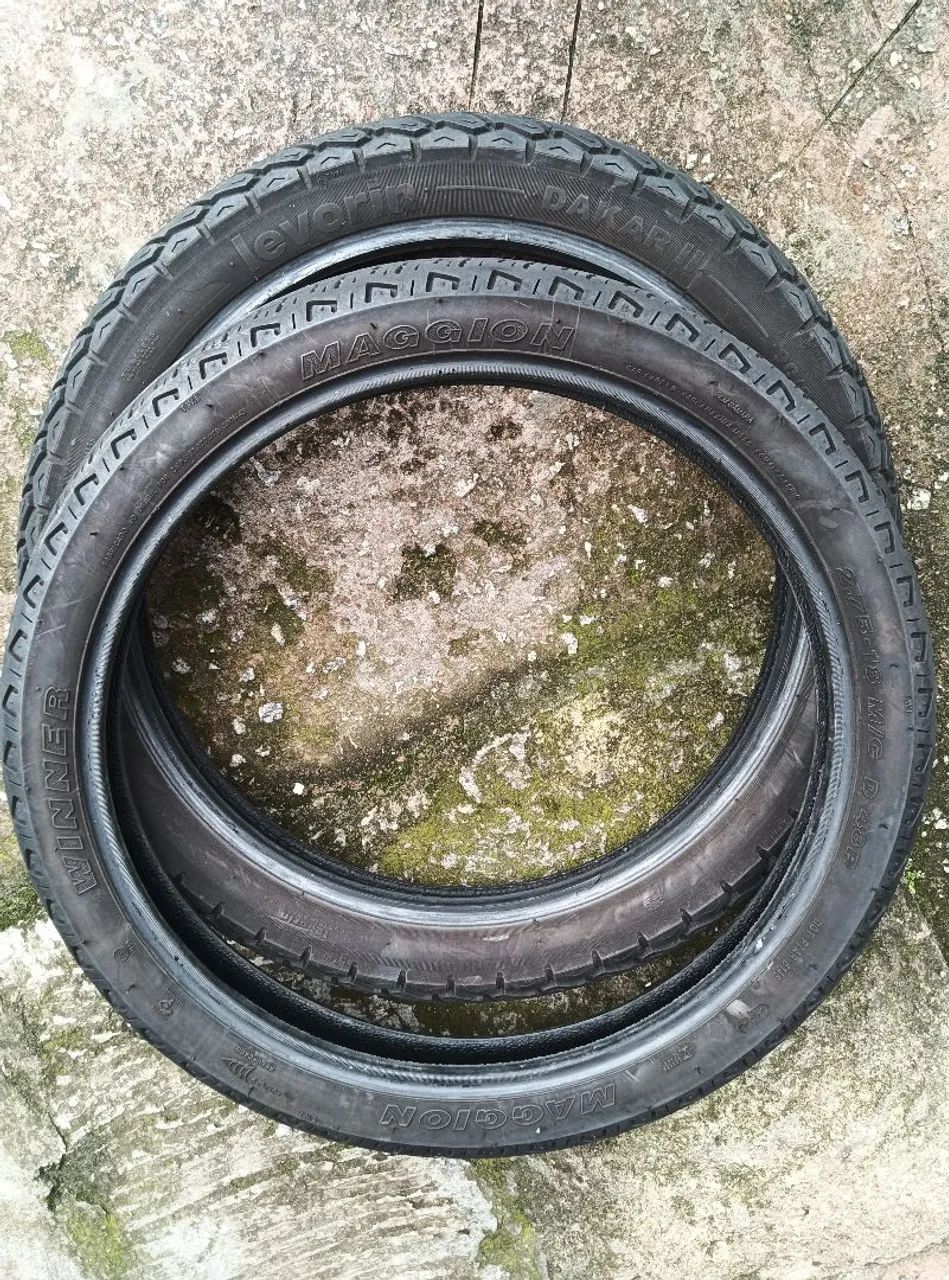 PAR PNEUS SEM CAMARA  CG TITAN FAN START YBR FACTOR 