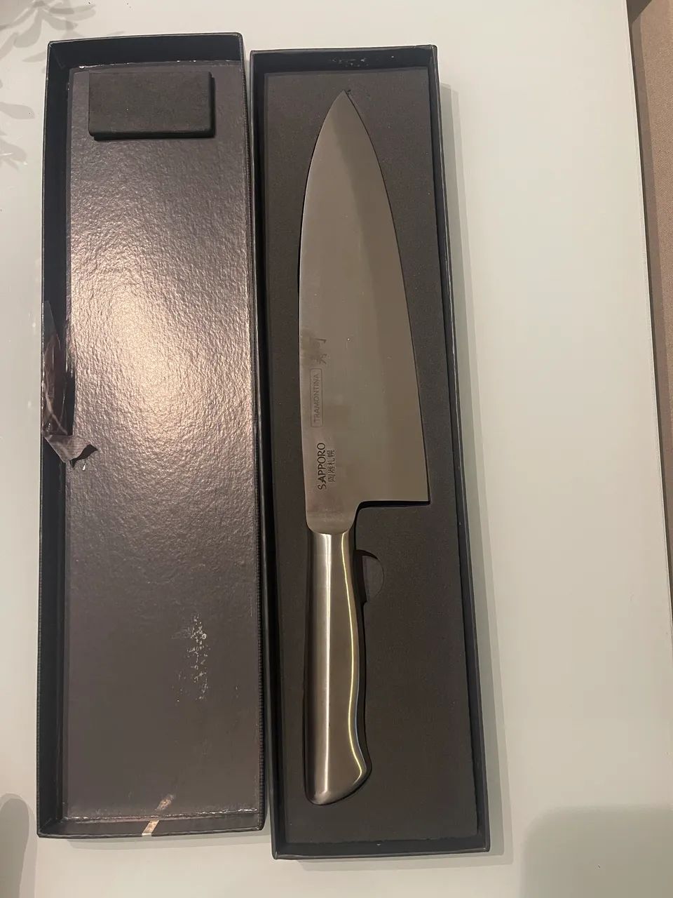 Faca Tramontina alemã sushi aço inox nova  modelo deba 8 - Foto 2