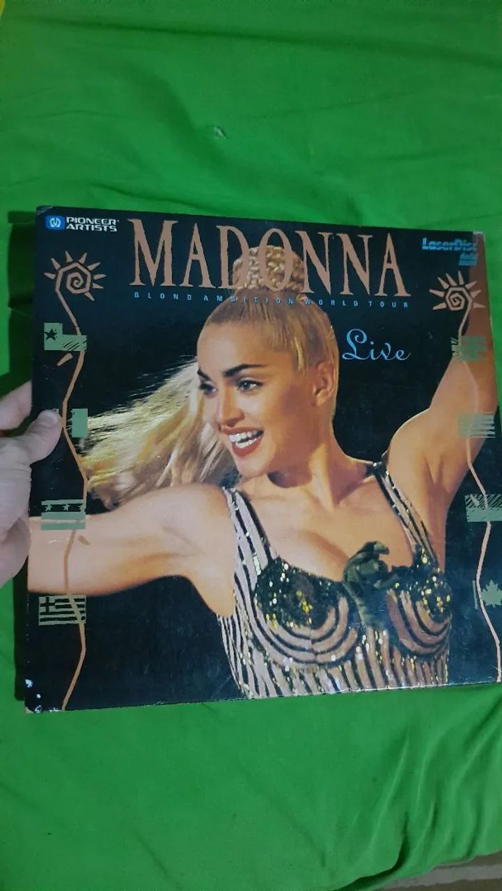 Laser Disc Madonna antigo