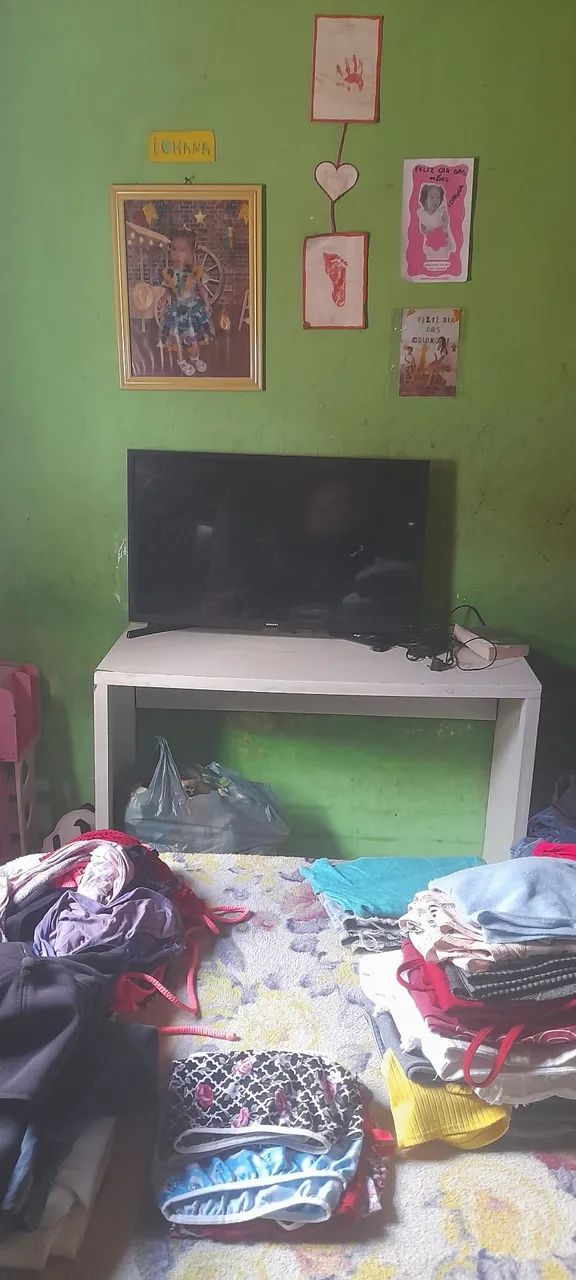 Tv smart queimada 