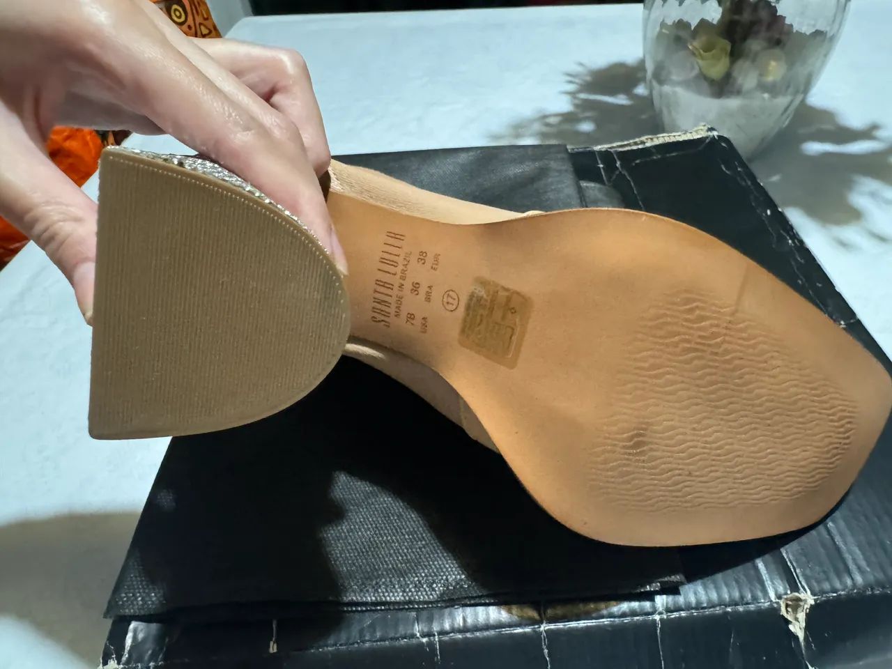 Bota nova nunca usada, Santa Lolla em couro pelica soft legítimo e pedrarias, perfeita! - Foto 3