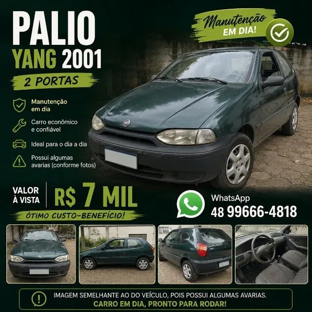 Fiat Palio Young 1.0 MPI 8V 2P (álcool) 2001 - Foto 4