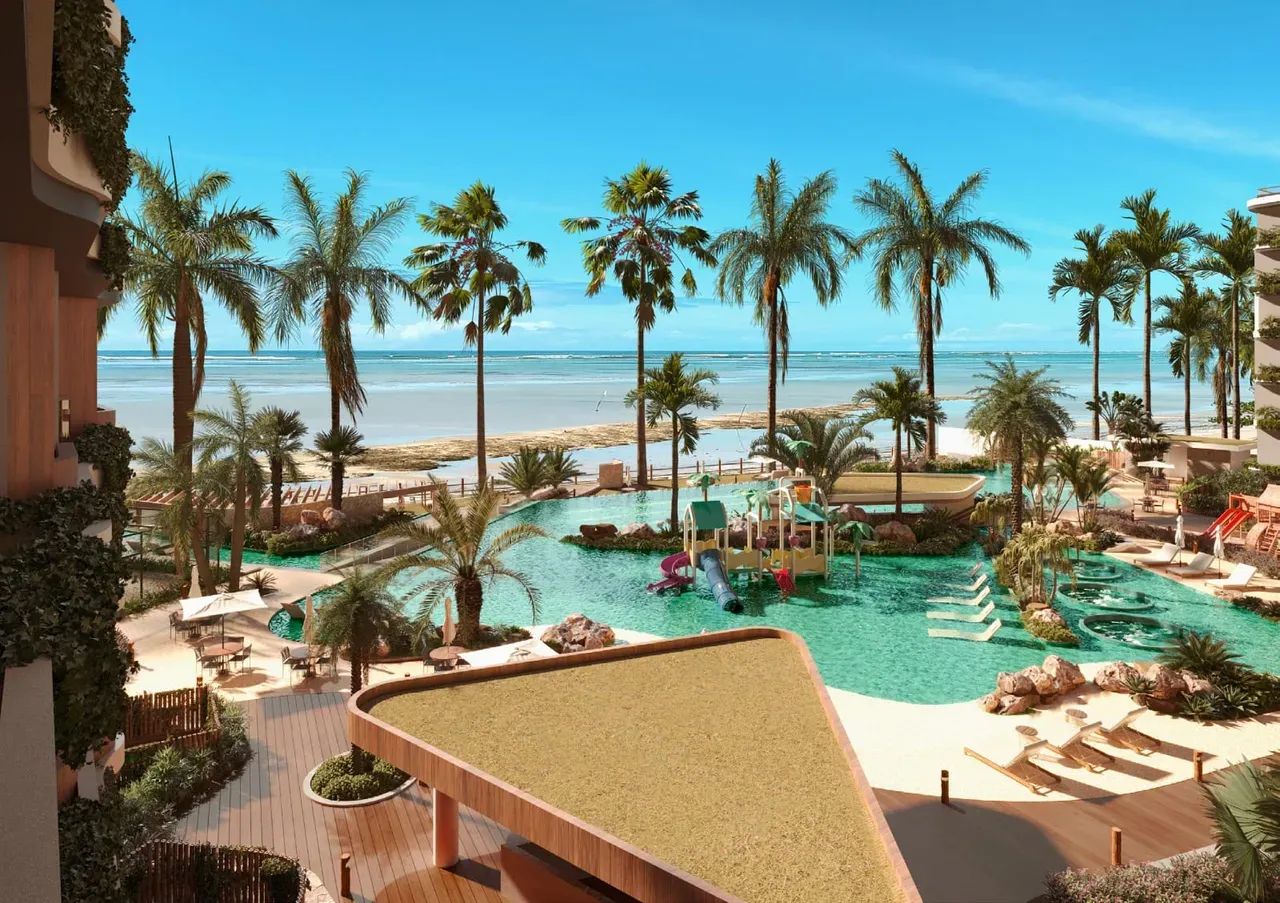 Flat Studio com Varanda em Resort à Beira Mar de Maragogi - AL