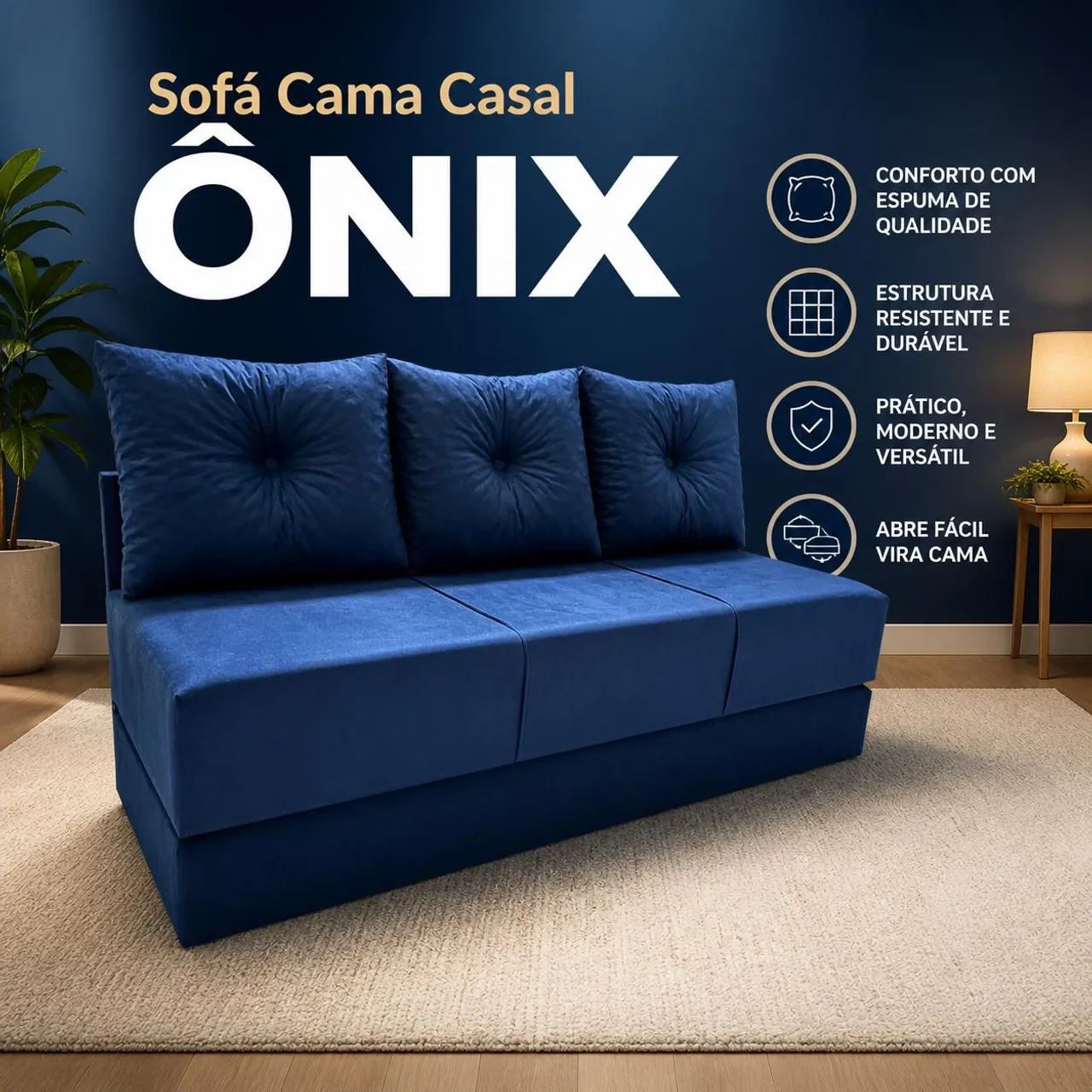 SOFÁ CAMA, escolha a COR, PREÇO DE FÁBRICA!! 