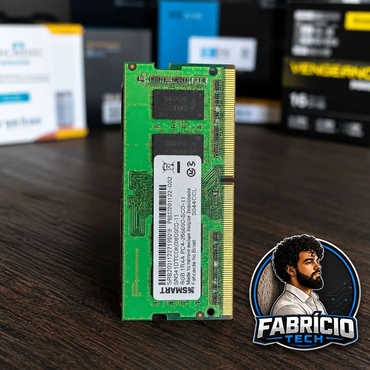 Memória RAM DDR4 Notebook 4GB 2666MHz SMART