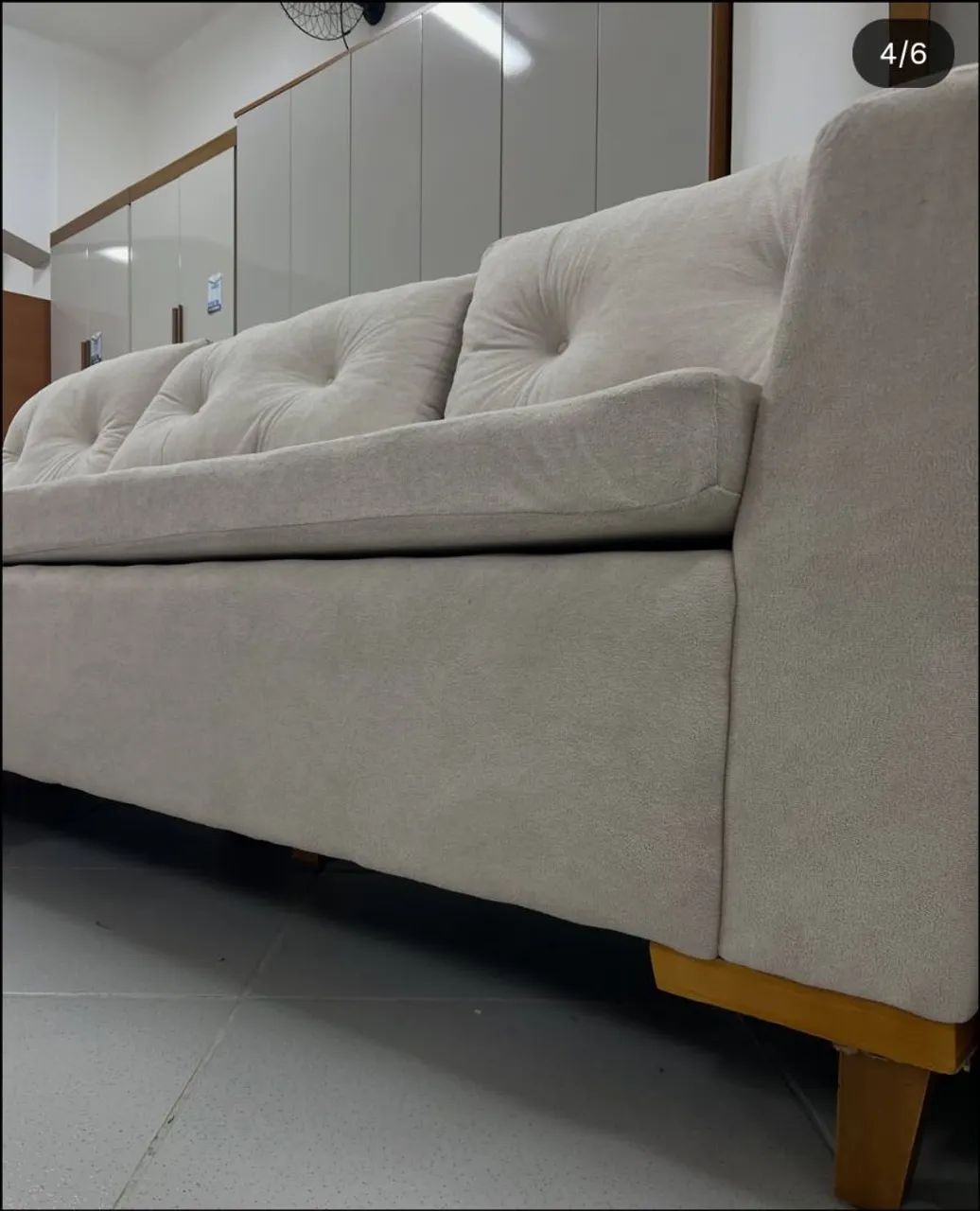 Sofá Living Bare Com Deckr Almofadas Soltas - Novo e embalado!! - Foto 2