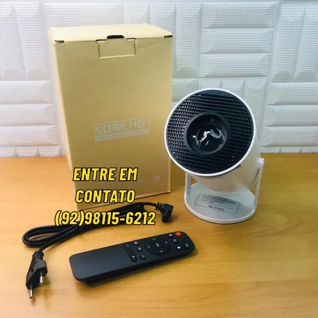 Projetor HD 4k Android Cinema em Casa - Entrega Grátis
